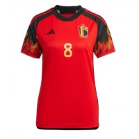 Belgium Youri Tielemans #8 Replica Home Shirt Ladies World Cup 2022 Short Sleeve